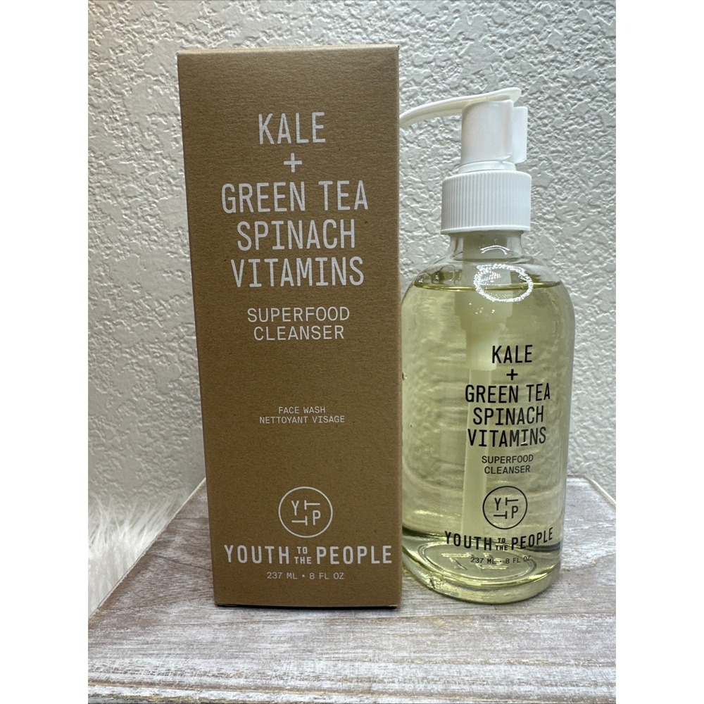 $22 🌙 Youth To The People Kale + Green Tea Superfood Cleanser 8oz NEW Sealed